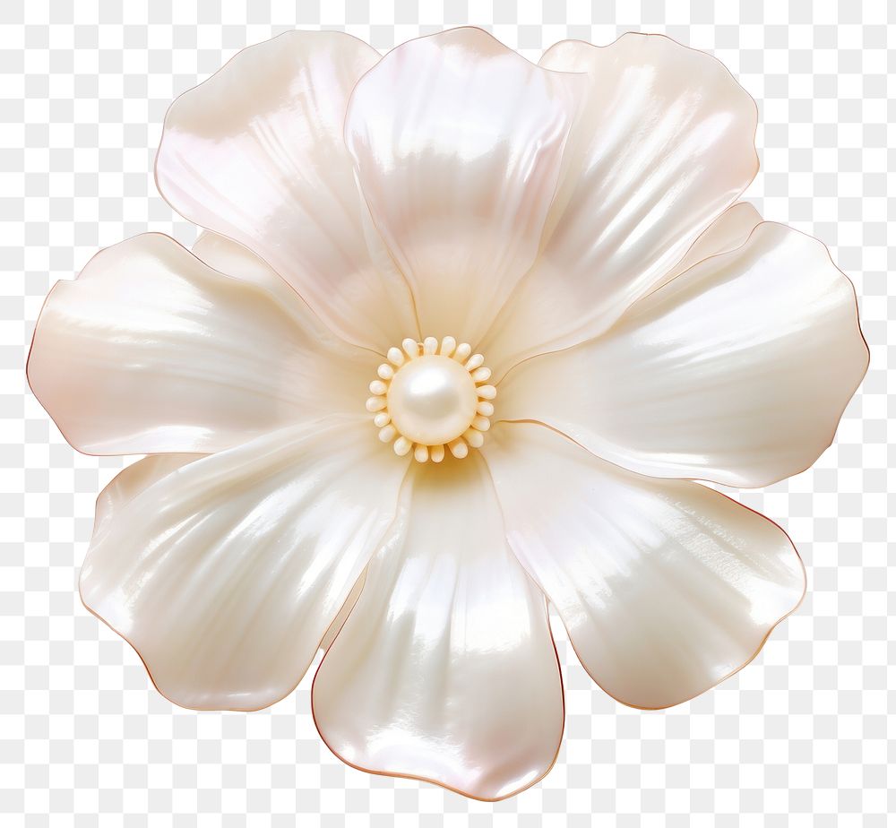 PNG Flower jewelry brooch white