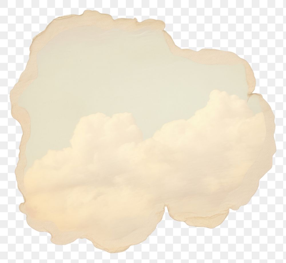 PNG Cloud paper sky white background.
