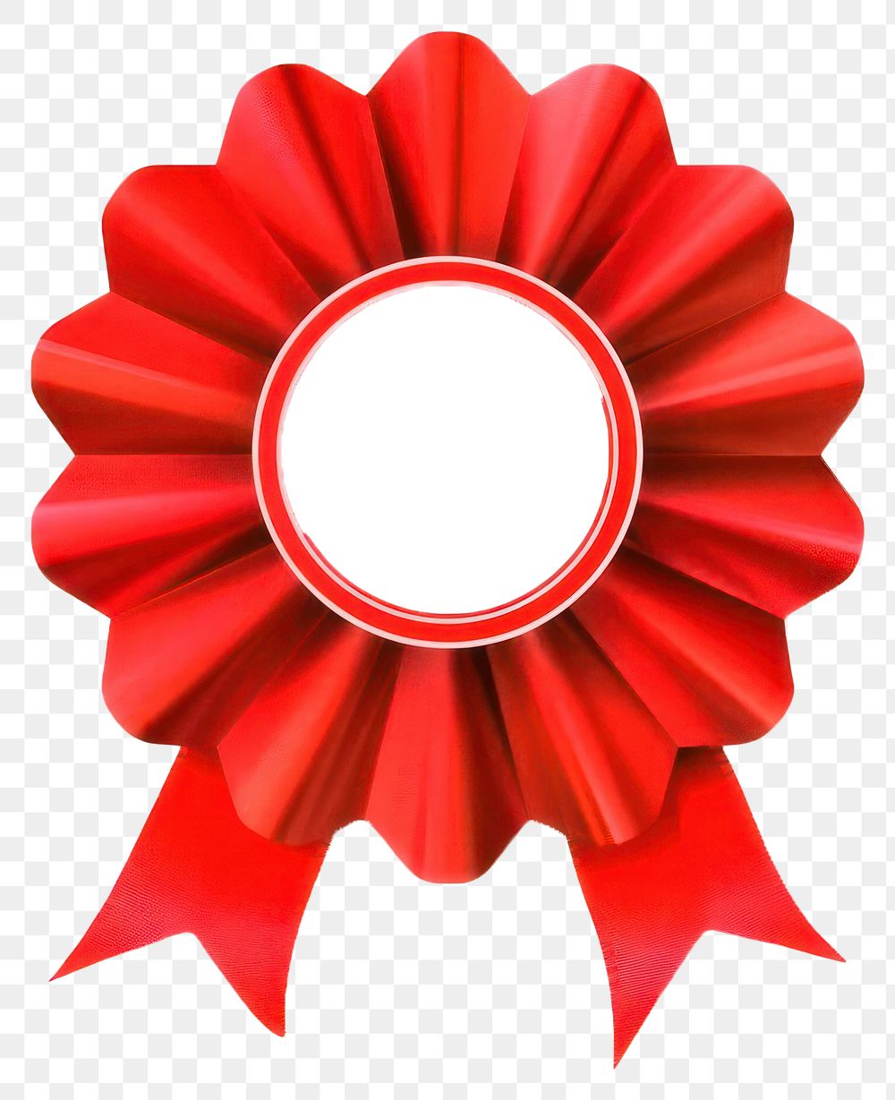 PNG Gradient red Ribbon award badge icon dynamite weaponry paper.