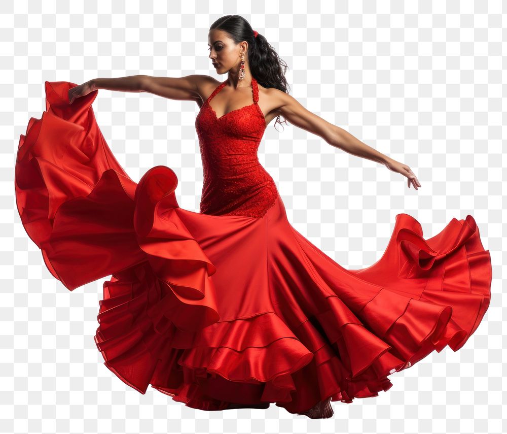 PNG Woman dancing local style of spain recreation performer flamenco.