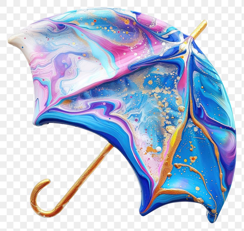 PNG  Acrylic pouring umbrella canopy smoke pipe.