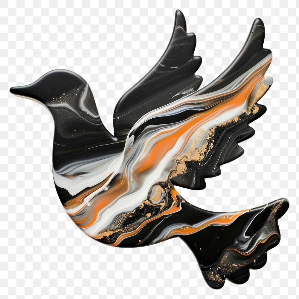 PNG  Acrylic pouring dove accessories accessory ornament.