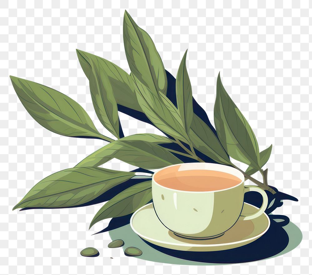 PNG Tea leaves tea beverage herbal.