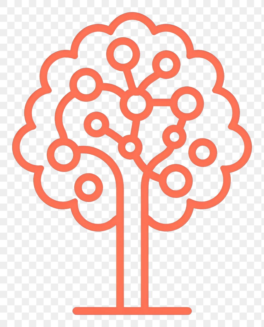 PNG Bubble tree icon symbol cross.