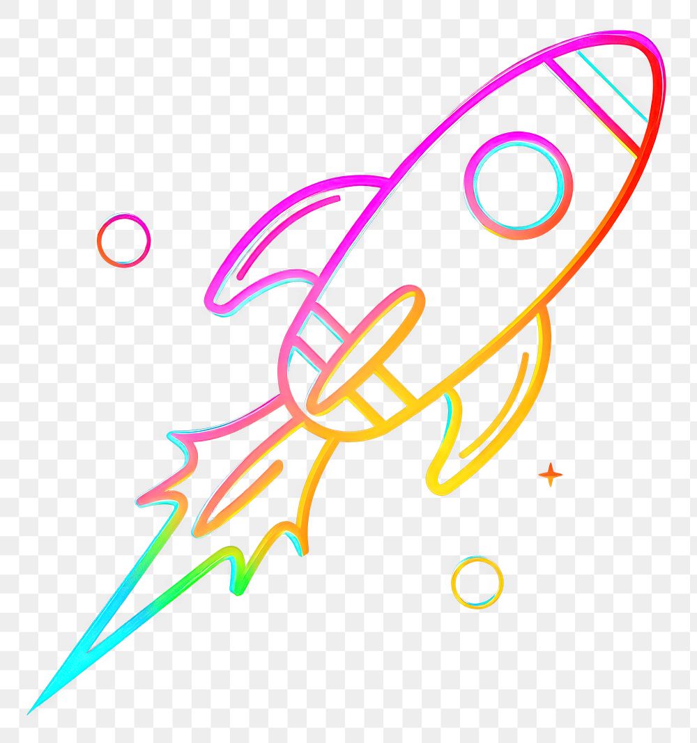 PNG Rocket icon neon astronomy outdoors