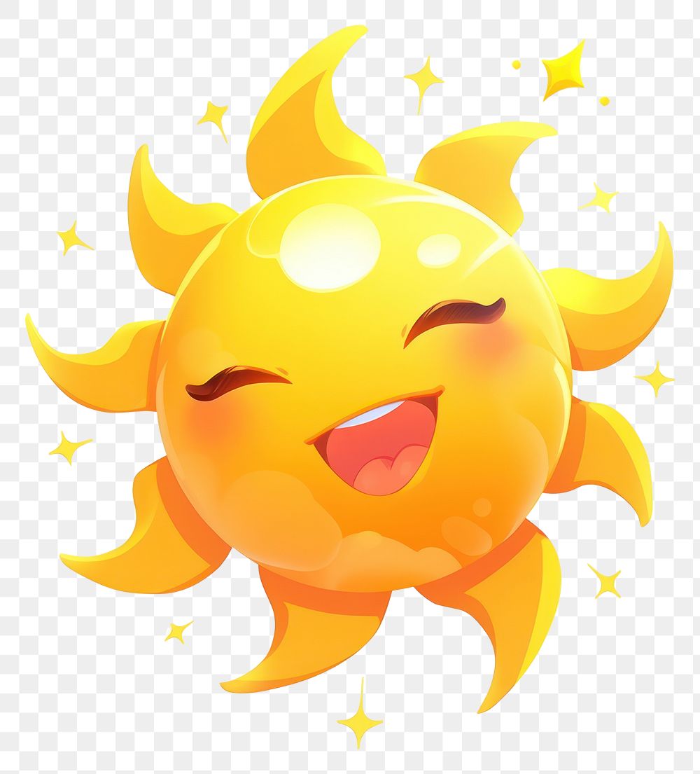 PNG Sun sun emoticon cartoon.