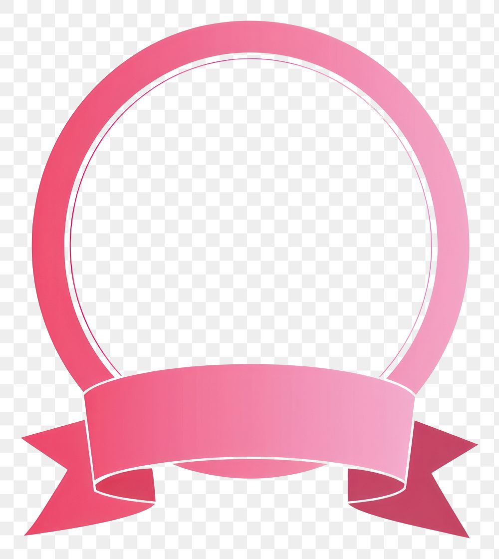 PNG Pink circle award ribbon banner clothing jacuzzi apparel.