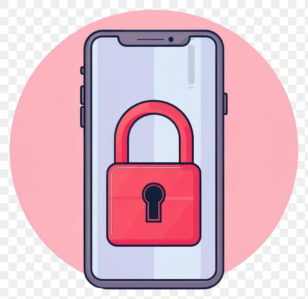 PNG Cyber-security phone lock electronics.