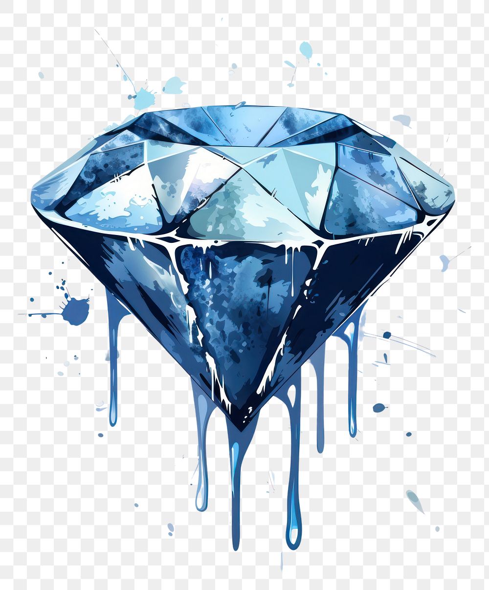 PNG  Graffiti blue diamond accessories accessory gemstone.