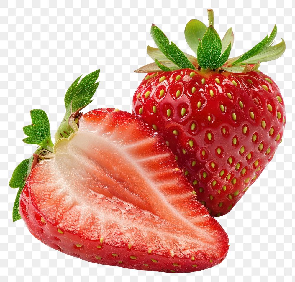 PNG Strawberry fruit slice plant