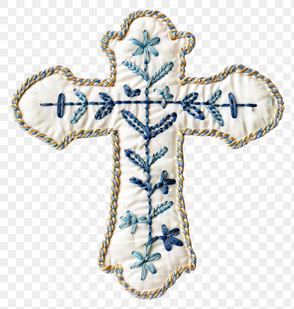 PNG Cross symbol embroidery pattern.