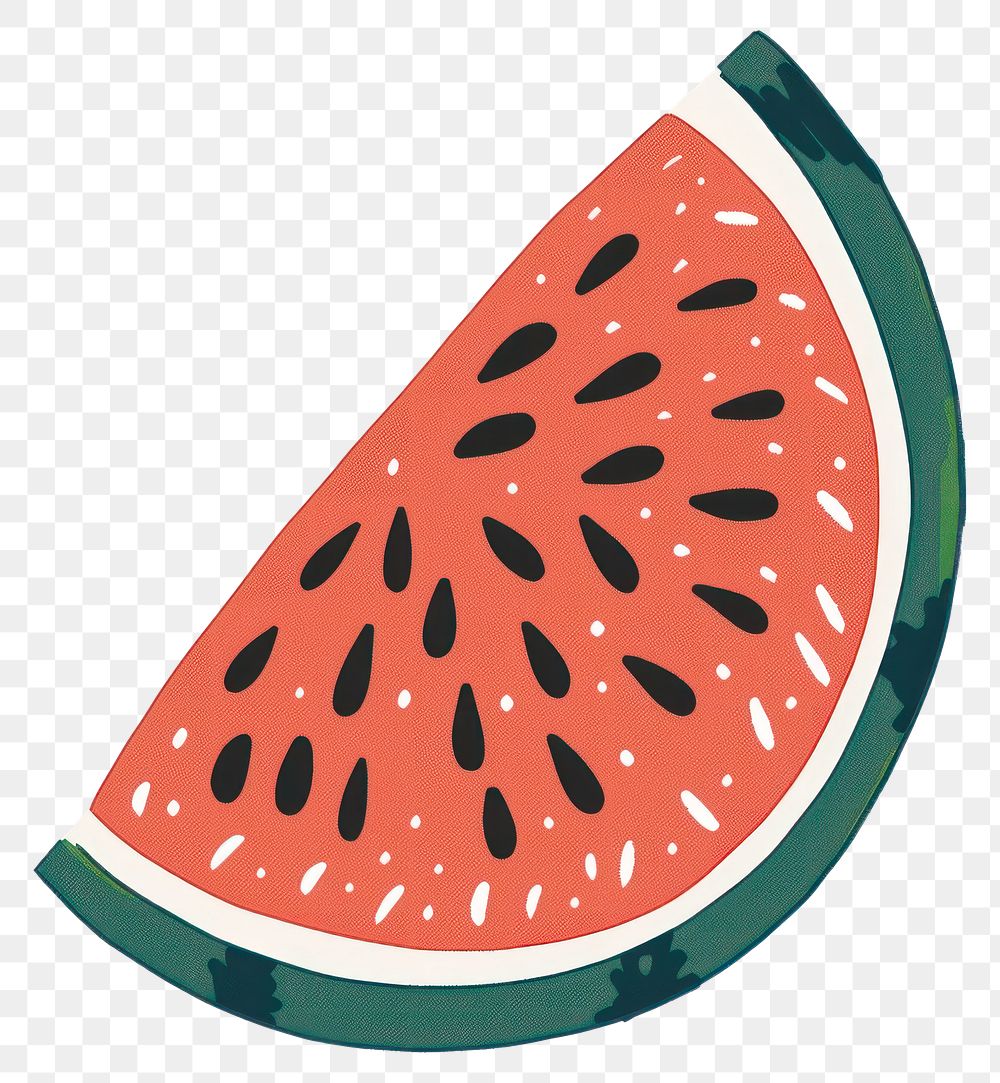 PNG Watermelon flat illustration produce fruit plant.