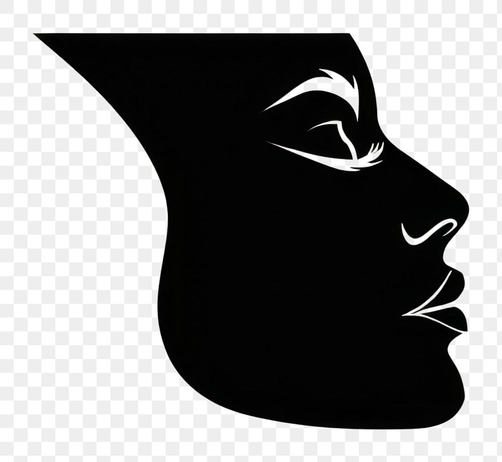 PNG Black minimalist anxiety logo design drawing adult creativity.