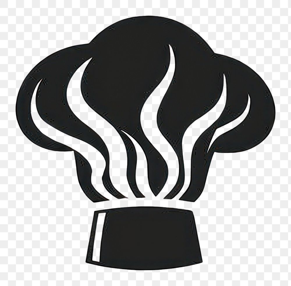 PNG Black minimalist chef hat logo design light silhouette lightbulb.