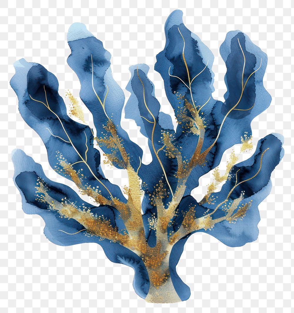 PNG Coral reef painting seaweed art
