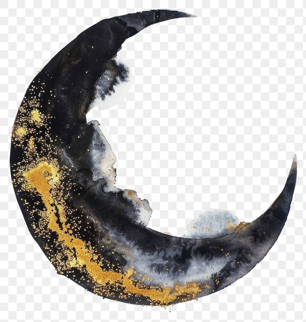 PNG Crescent moon astronomy nature electronics.