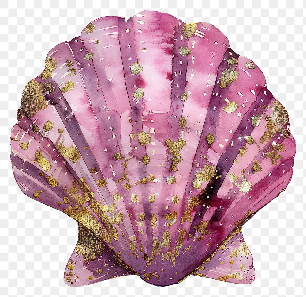 PNG A pink shell invertebrate seashell clothing