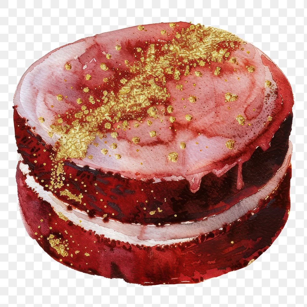 PNG A red velvet cake dessert torte cream.