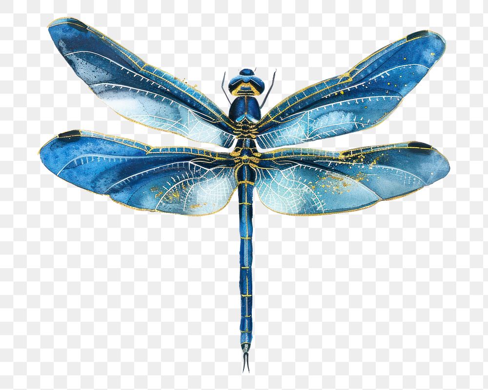 PNG Blue dragonfly invertebrate anisoptera appliance