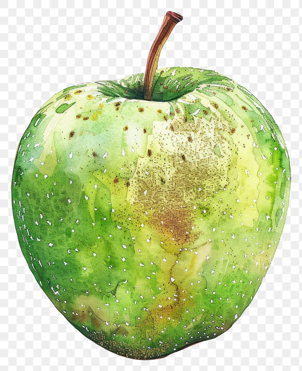 PNG Green apple fruit plant food.