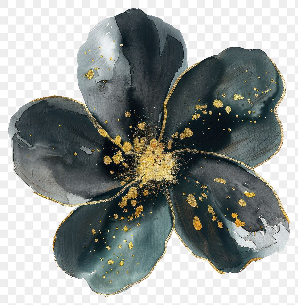 PNG Flower shape jewelry pollen brooch