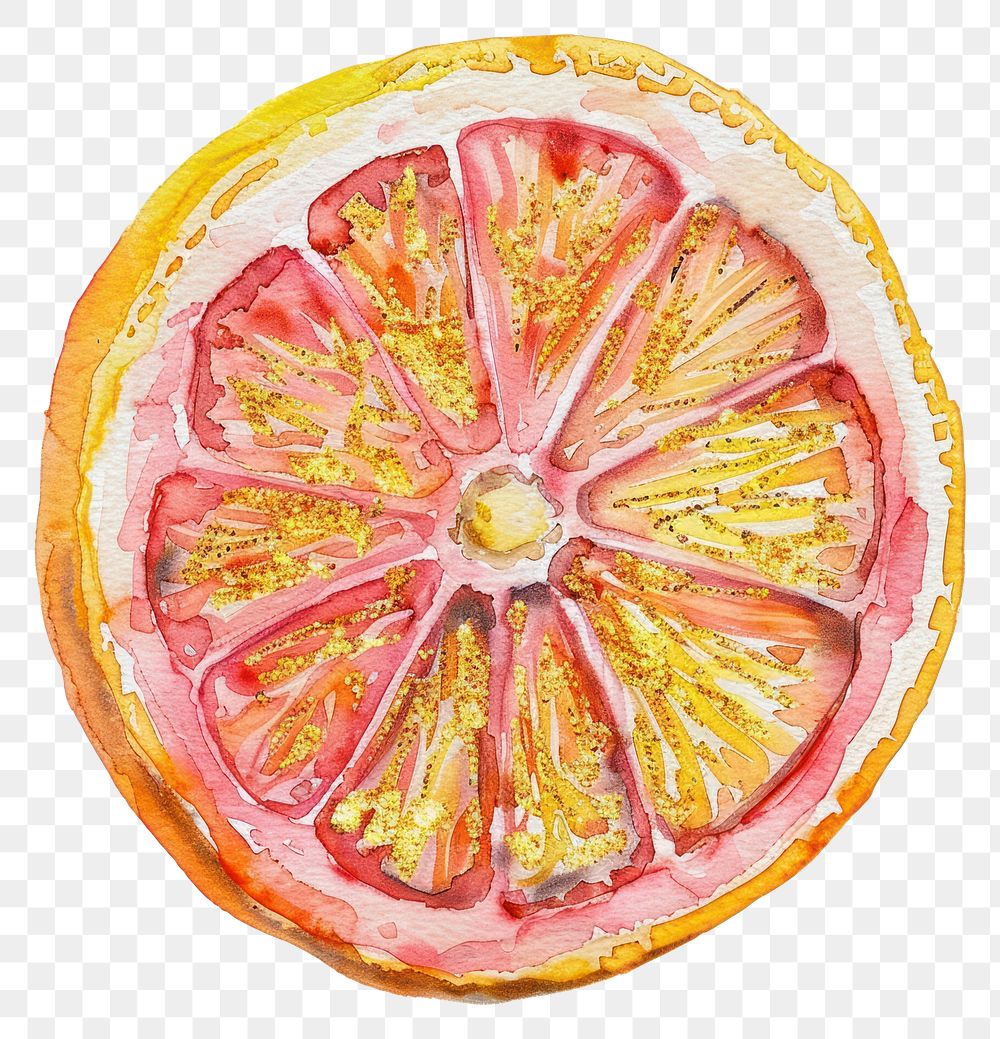 PNG Halved citrus grapefruit weaponry produce.