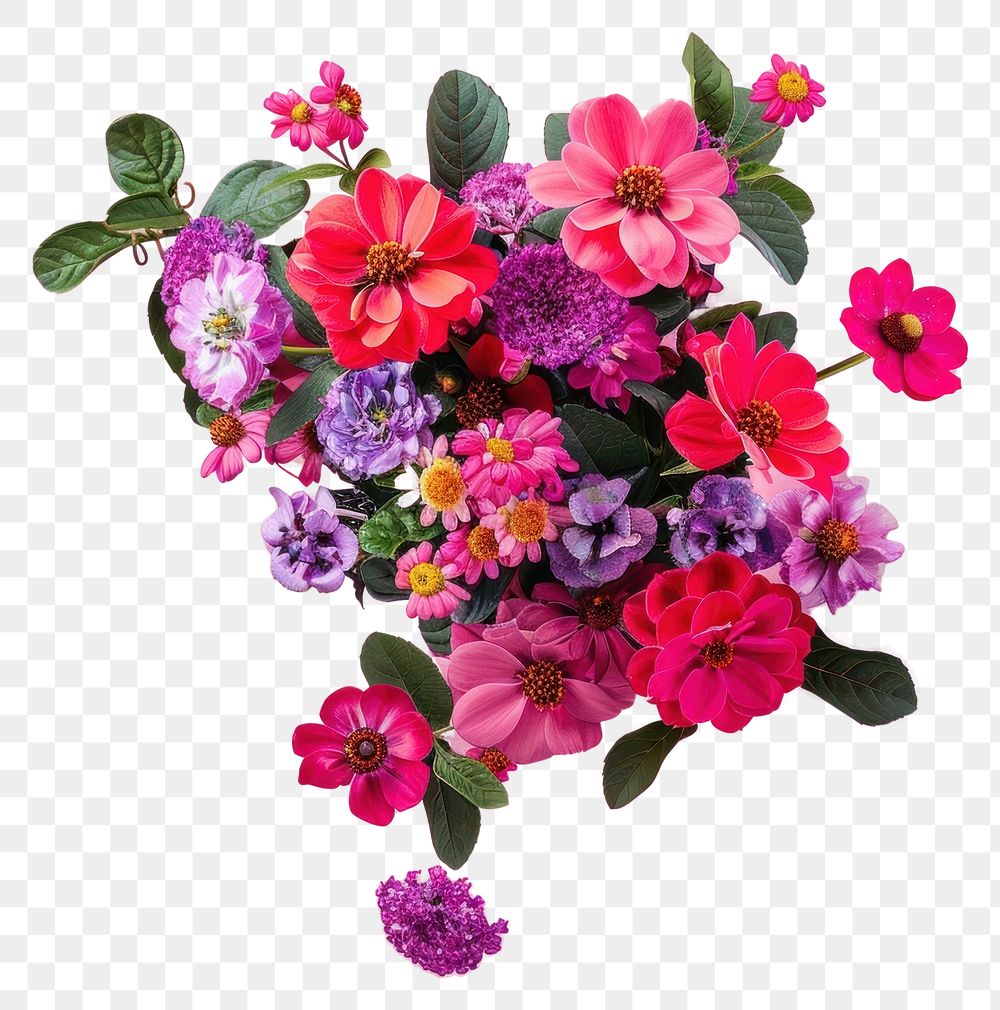 PNG Flower bouquet graphics geranium blossom.