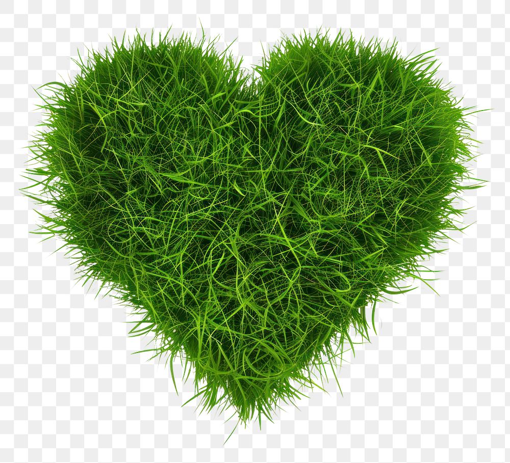 PNG Heart shape grass seasoning plant moss.