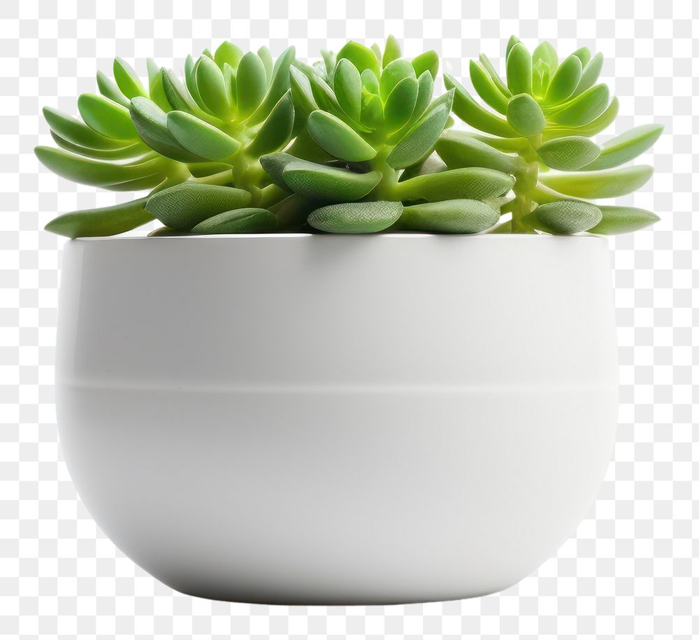PNG Succulent pot planter pottery vase.