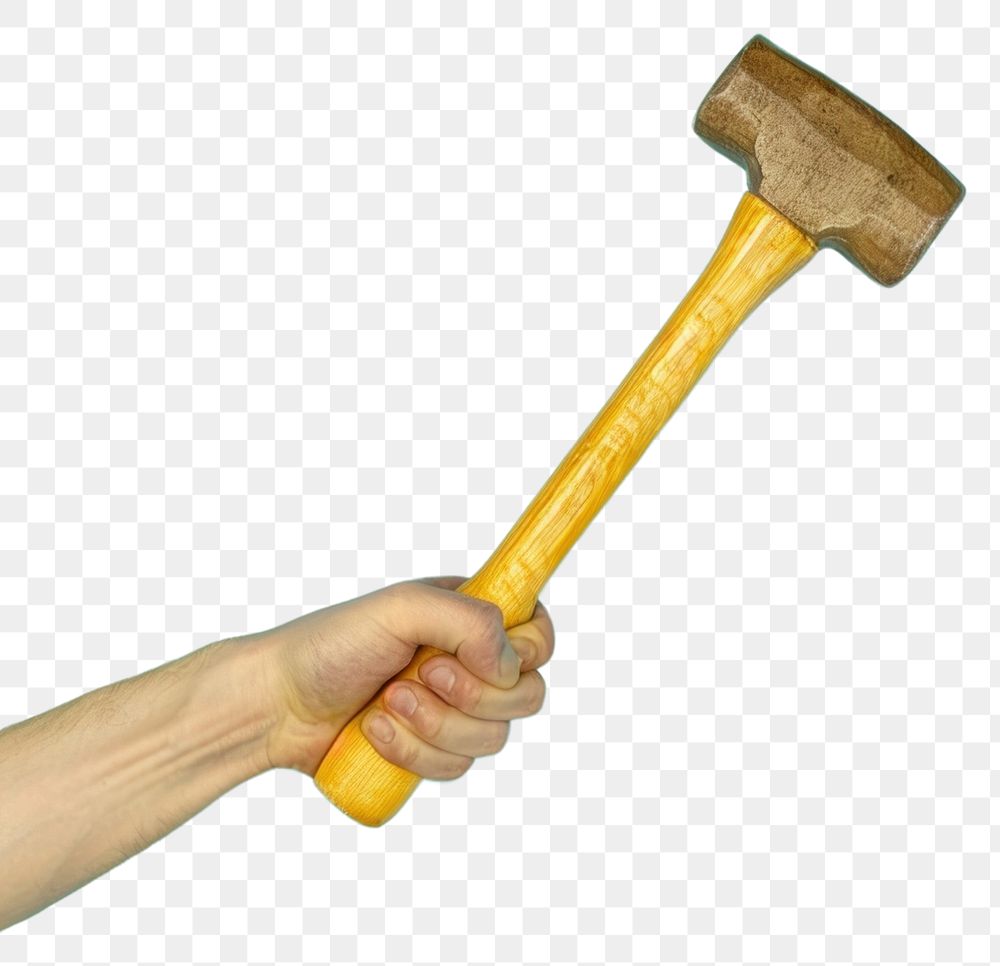 PNG Person holdding hammer device mallet tool.