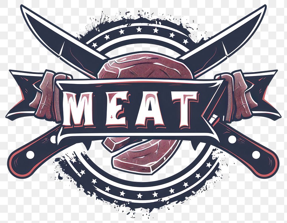 PNG Logo of Butcher meat shop logo emblem symbol.