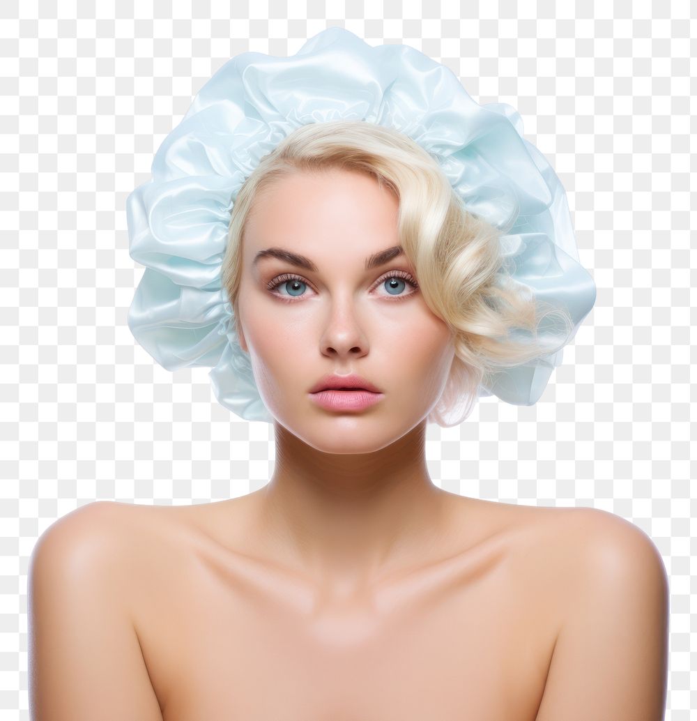 PNG Shower cap photo photography clothing.