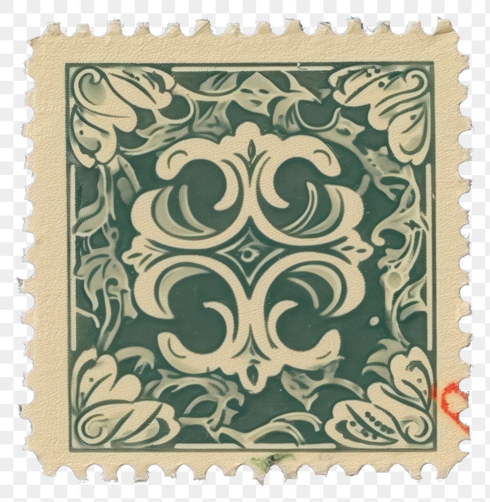 PNG  Vintage postage stamp paper backgrounds pattern art.