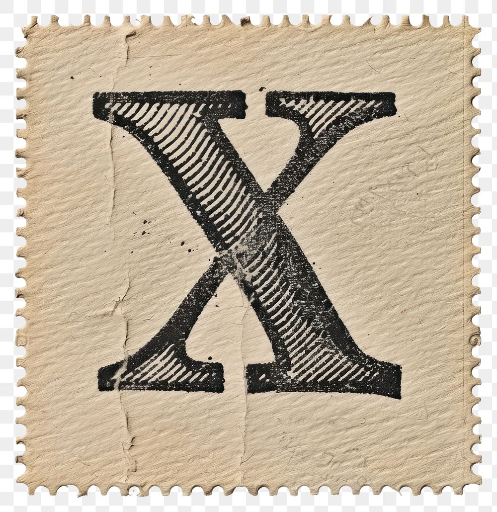 PNG  Stamp with alphabet X backgrounds symbol letter.
