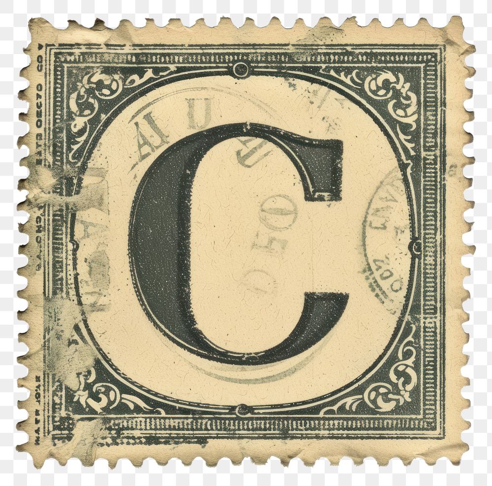 PNG  Postage stamp alphabet C paper text font.