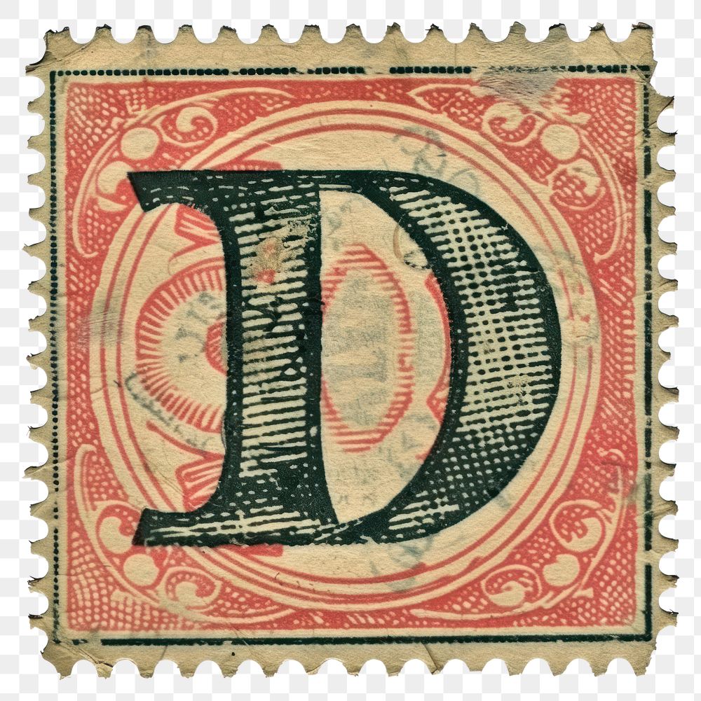 PNG  Stamp with alphabet D backgrounds paper font.