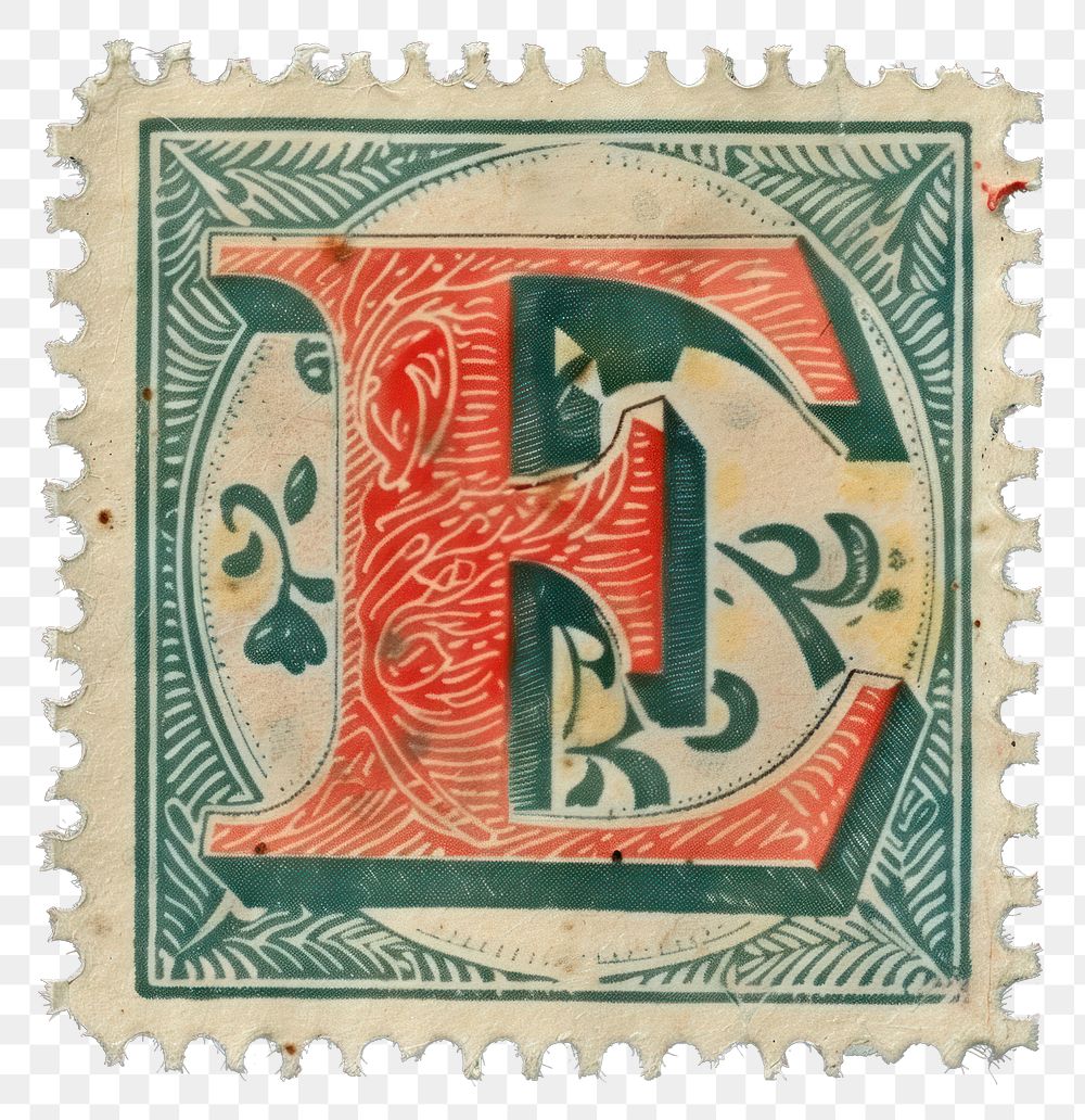 PNG  Stamp with alphabet E text font art.