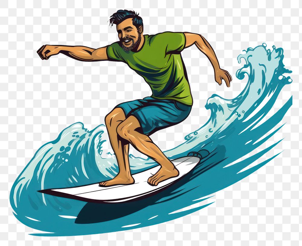 PNG  Surfer clipart recreation surfing sports.