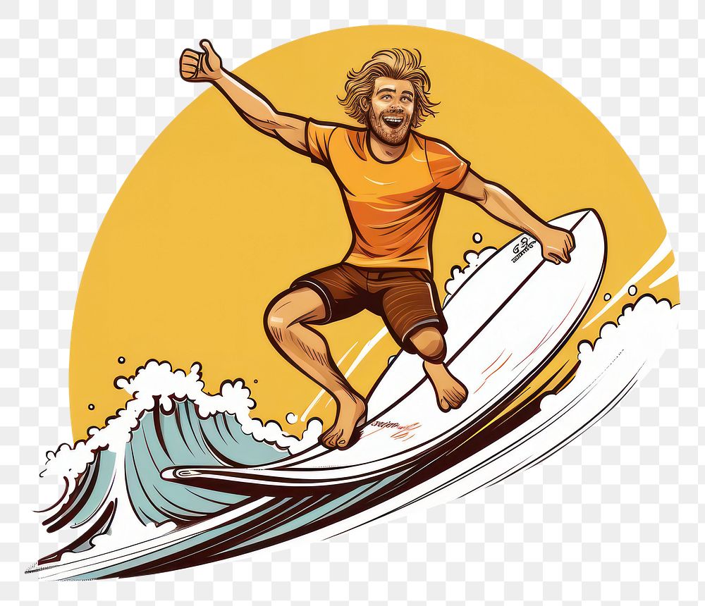 PNG  Surfer clipart surfing sports adult.