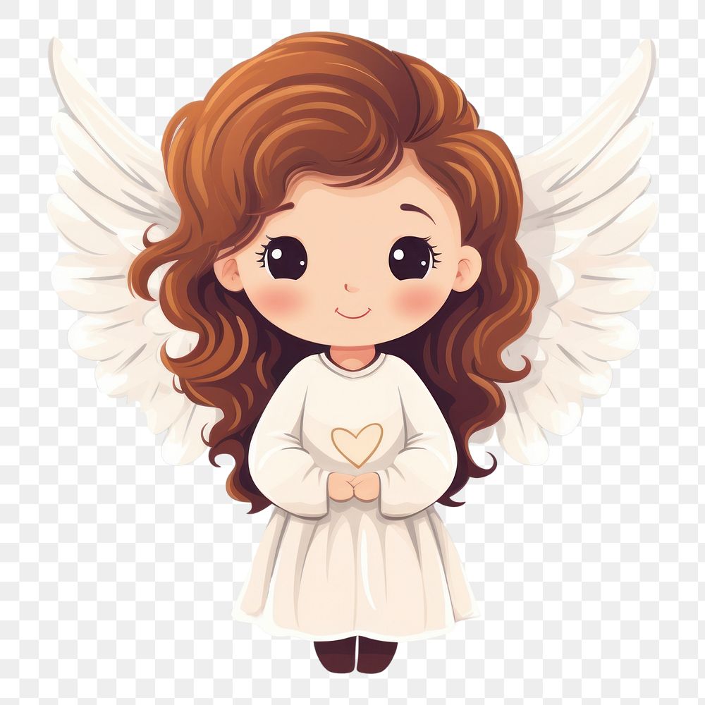 PNG Cute little angel cartoon representation spirituality.