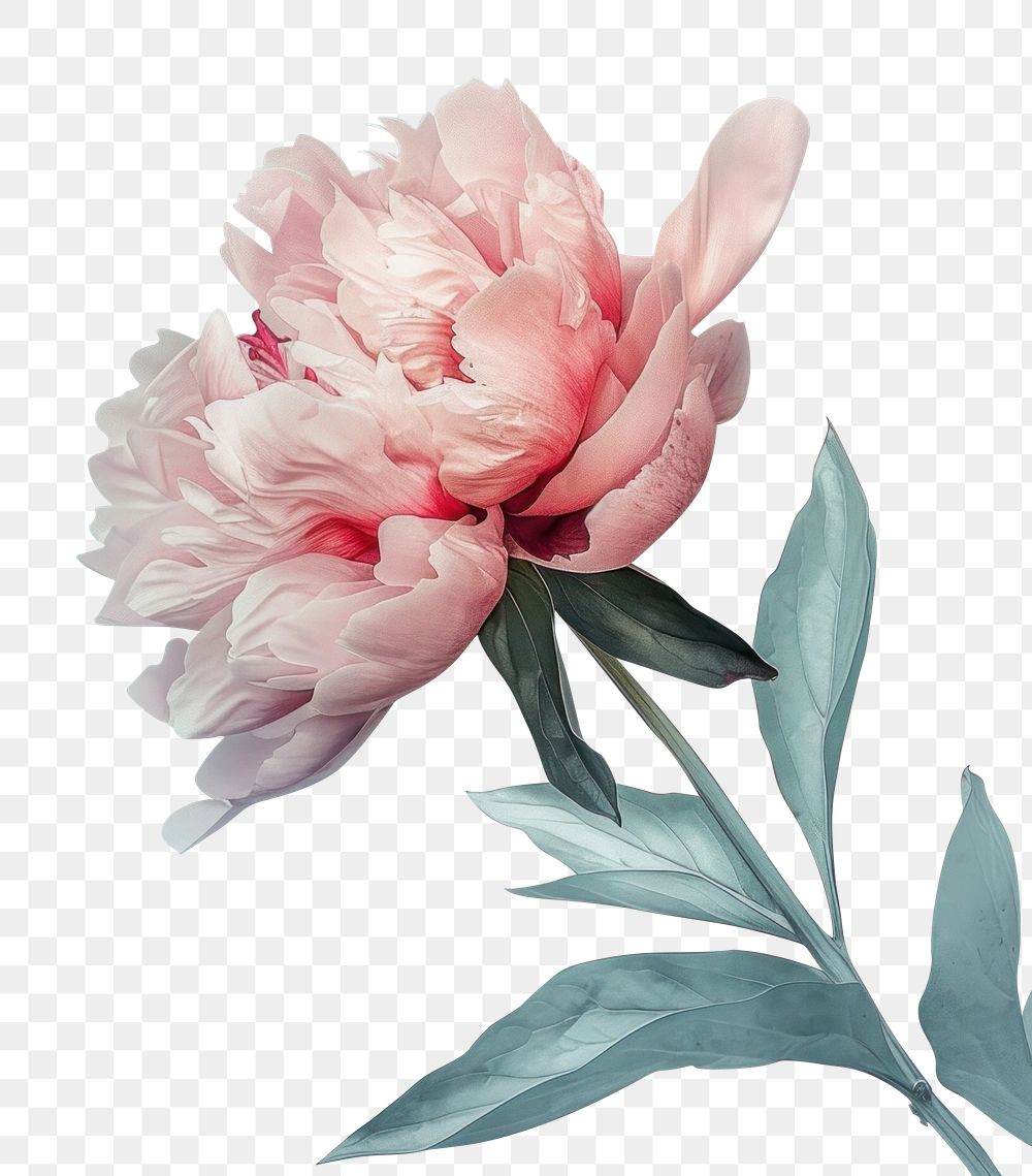 PNG Realistic vintage drawing of peony backgrounds blossom flower