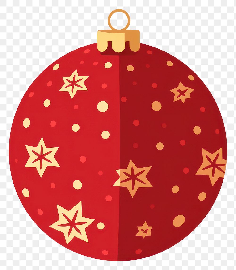 PNG Flat design a Christmas ball christmas ornament white background.