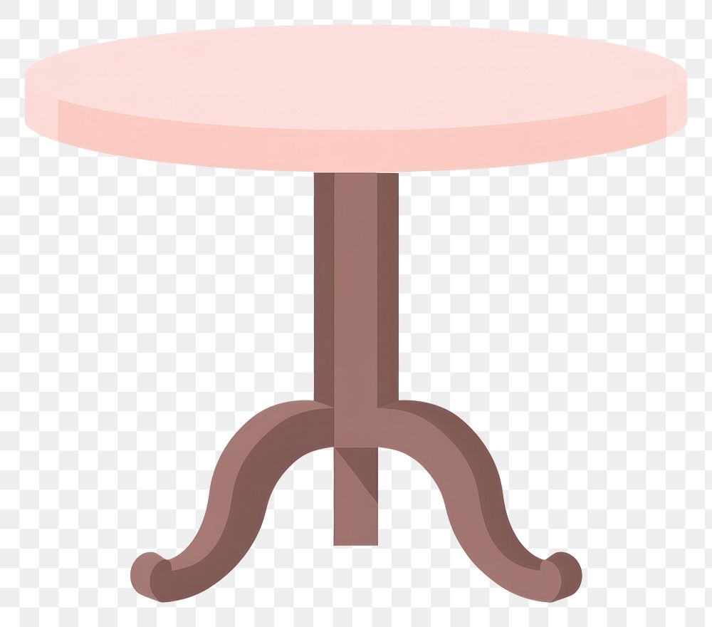 PNG Flat design table furniture appliance absence.