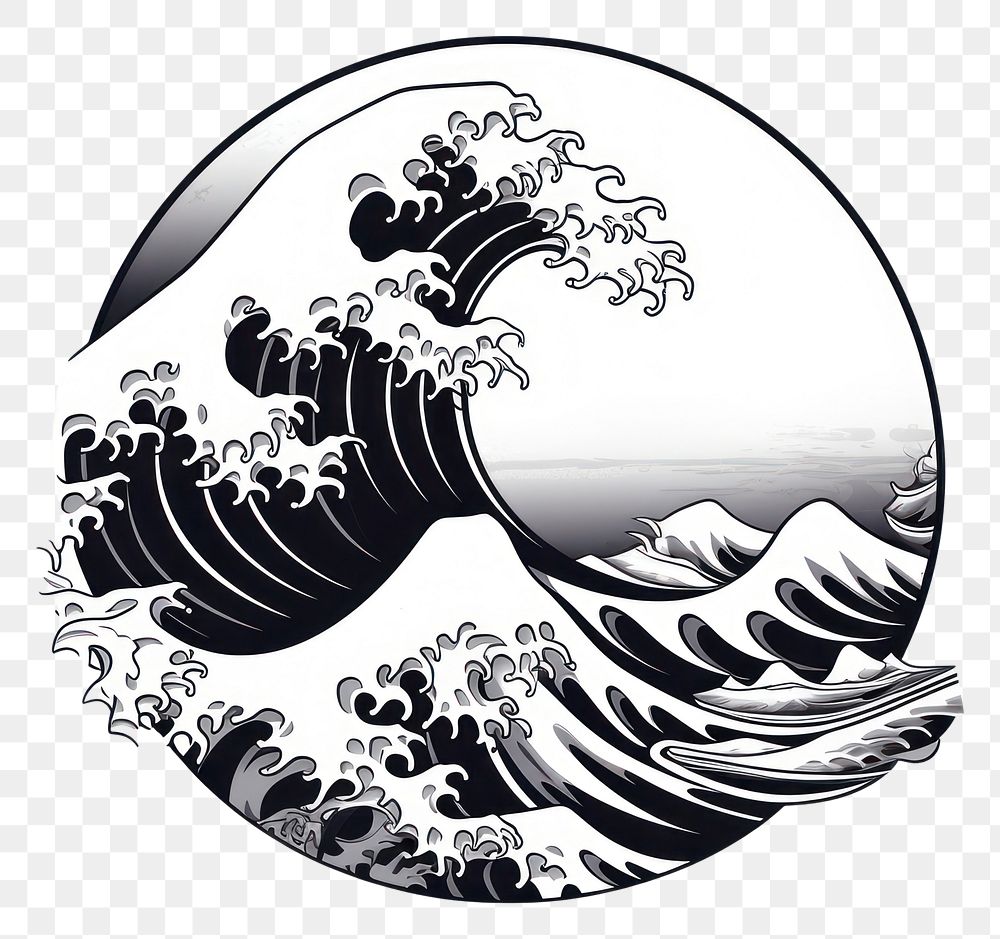PNG Wave logo nature sea.