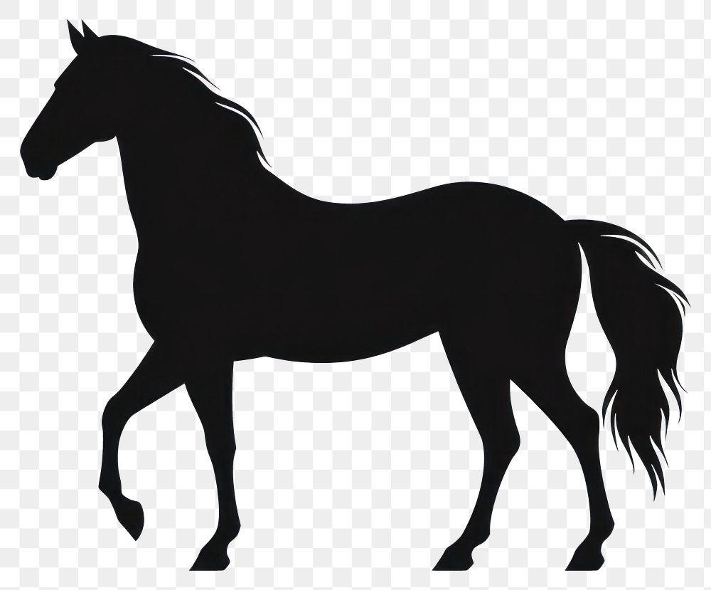 PNG Horse Silhouette clip art silhouette animal mammal.