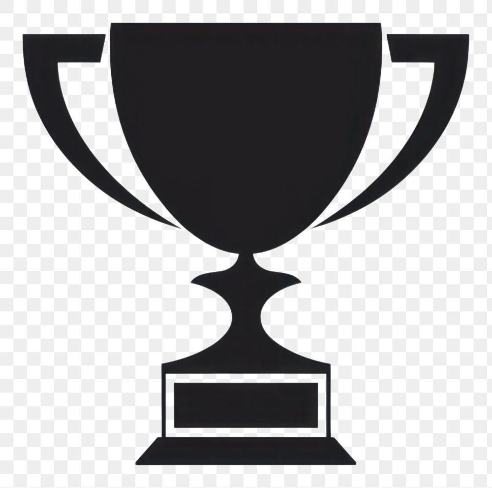 PNG A Trophy silhouette clip art trophy achievement success.