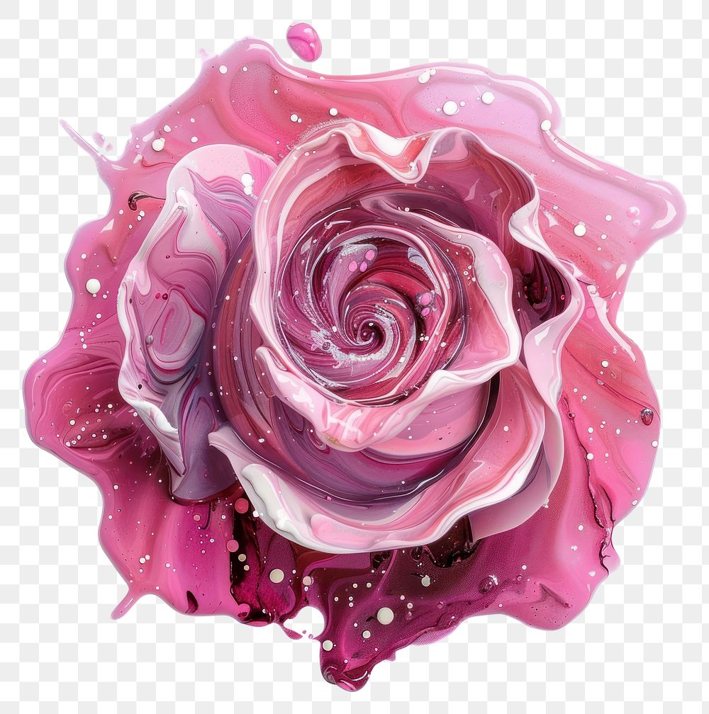Resin shape rose flower petal plant