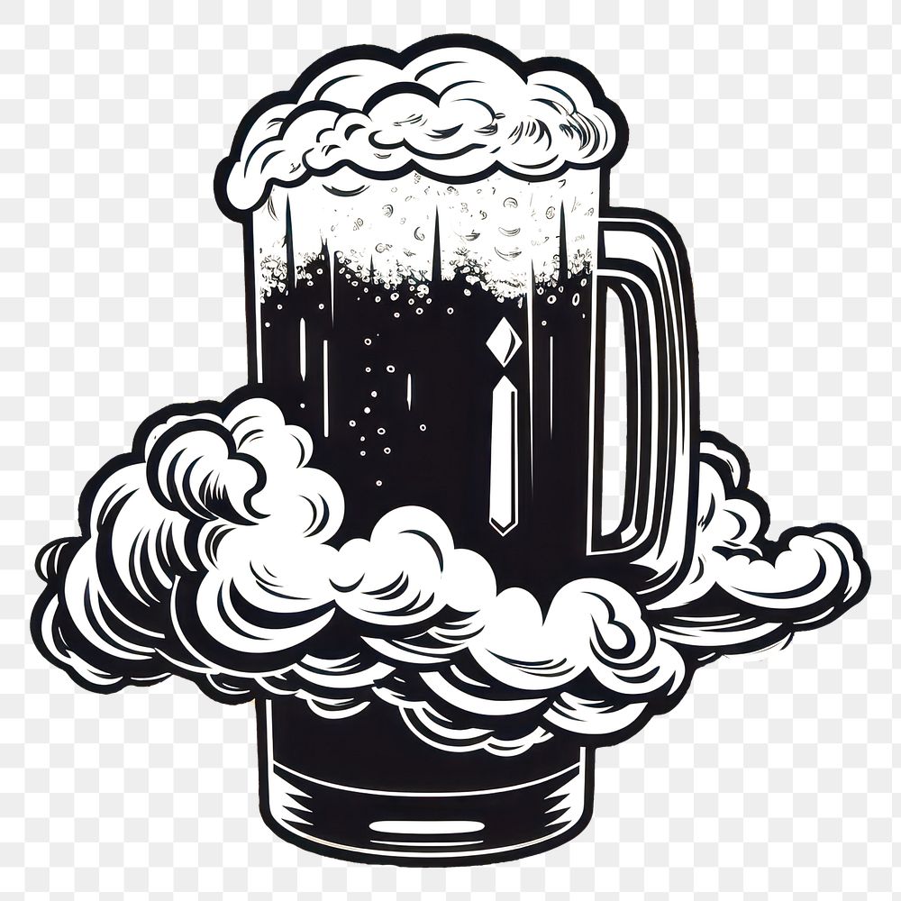 PNG Beer drink lager condensation.