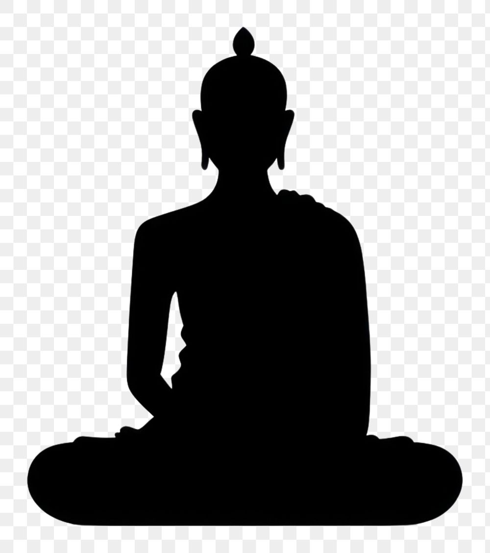 PNG Buddha silhouette clip art buddha yoga spirituality.