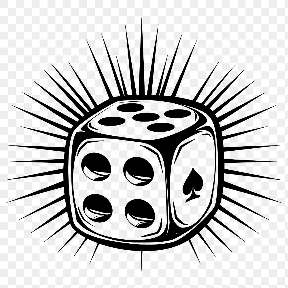 PNG Dice black game opportunity